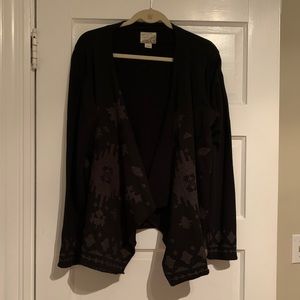 Lucky Brand Lucky Lotus Embroidered Cardigan